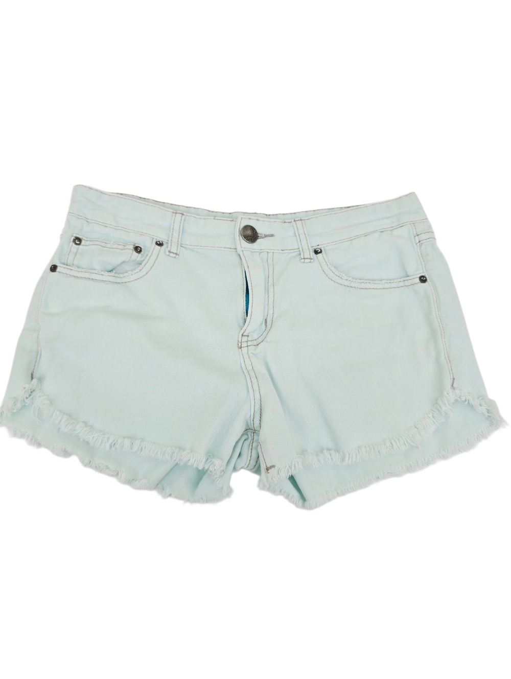 Free People Women's Light Wash Denim Shorts 25